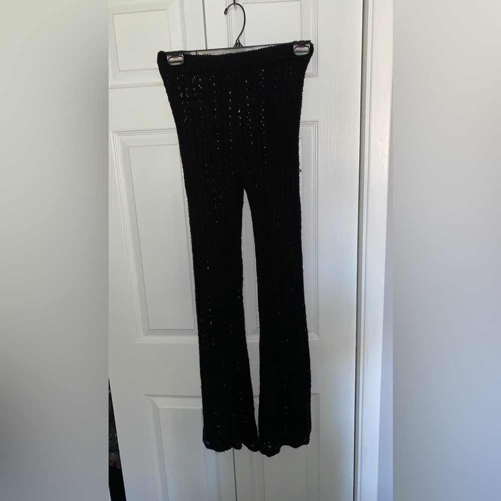 Crochet beach coverup pants